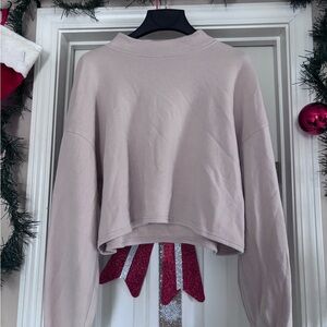 Gilly Hicks Cropped Mock Neck Pullover